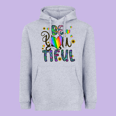 Be You Tiful Heavyweight Hoodie Designed By Cowhidedigitalart