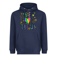 Navy be you tiful Heavyweight Hoodie - CowhideDigitalArt