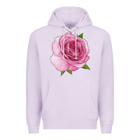 Lilac all dressed up rose Premium Hoodie - LillyAllenDesigns