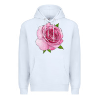 White all dressed up rose Premium Hoodie - LillyAllenDesigns