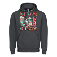 Smoke half teacher half coffee Zipper Hoodie - texasbilliewilder