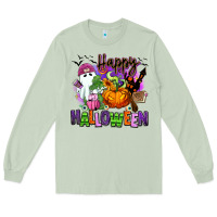 Matcha Happy Halloween Long Sleeve Tee - RanaPortraitStore