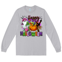 Moon Dust Happy Halloween Long Sleeve Tee - RanaPortraitStore
