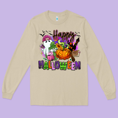 Long Sleeve Tee Happy Halloween