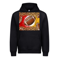 Black team color red and gold football Urban Hoodie - MaliasSmallBusiness
