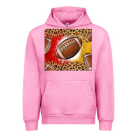 Fuchsia Pink team color red and gold football Urban Hoodie - MaliasSmallBusiness