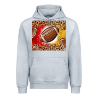Heather Grey team color red and gold football Urban Hoodie - MaliasSmallBusiness