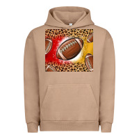 Pigment Burro team color red and gold football Urban Hoodie - MaliasSmallBusiness