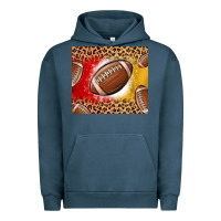 Pigment Midnight Navy team color red and gold football Urban Hoodie - MaliasSmallBusiness