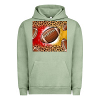 Pigment Oil Green team color red and gold football Urban Hoodie - MaliasSmallBusiness