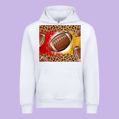 Team Color Red And Gold Football Urban Hoodie Designed By Maliassmallbusiness