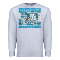 Heather Grey winter vibes gnome Premium Sweatshirt - JahusDesignShop