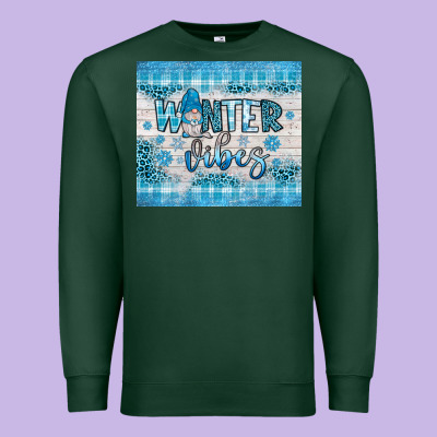 Winter Vibes Gnome Premium Sweatshirt Designed By Jahusdesignshop