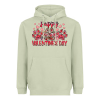 Matcha happy valentines day dog pet Heavyweight Hoodie - RacoonDesign