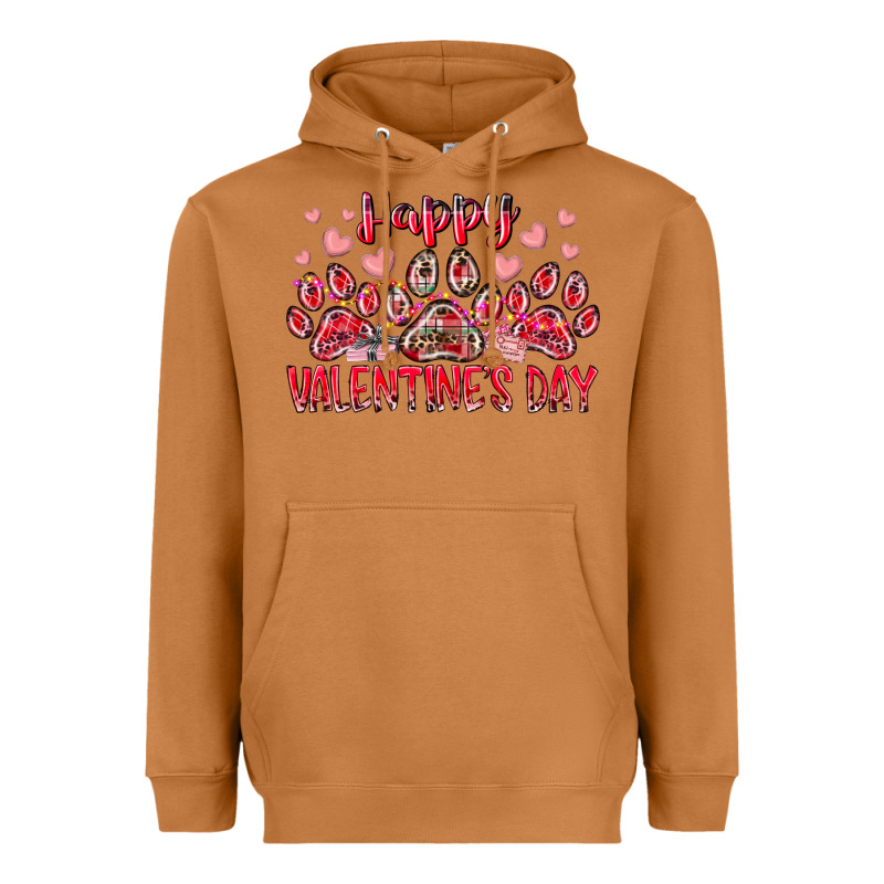 Happy Valentines Day Dog Pet Heavyweight Hoodie by RacoonDesign | Teevron