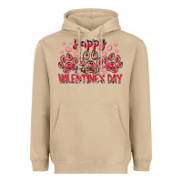 Mushroom happy valentines day dog pet Heavyweight Hoodie - RacoonDesign