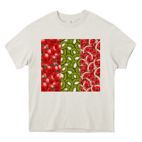Cream summer fruits Heavy Core Tee - CowhideDigitalArt