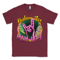 Burgundy rockin' the mom life Classic Tee - Zillion Design Studio