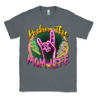 Charcoal Heather rockin' the mom life Classic Tee - Zillion Design Studio