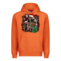 Carrot Skeleton with coffee cup Christmas Premium Hoodie - NancyCooperArtShop
