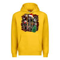 Lemon Skeleton with coffee cup Christmas Premium Hoodie - NancyCooperArtShop