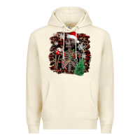 Sandshell Skeleton with coffee cup Christmas Premium Hoodie - NancyCooperArtShop
