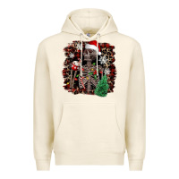 Tofu Skeleton with coffee cup Christmas Premium Hoodie - NancyCooperArtShop