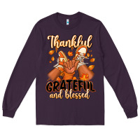 Plum Thankful grateful and Blessed black boy sneakers Long Sleeve Tee - RanaPortraitStore