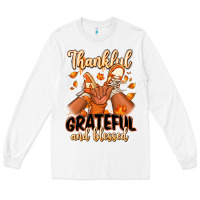 White Thankful grateful and Blessed black boy sneakers Long Sleeve Tee - RanaPortraitStore