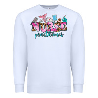 White nurse practitioner Premium Sweatshirt - AdoDesignShop