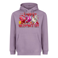 Lavender happy valentines day Heavyweight Hoodie - RacoonDesign