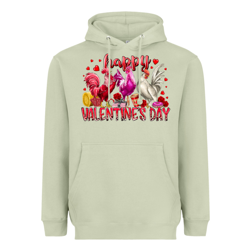 Happy Valentines Day Heavyweight Hoodie by RacoonDesign | Teevron