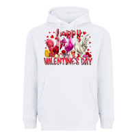 White happy valentines day Heavyweight Hoodie - RacoonDesign