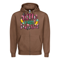 Chestnut little miss preschool Zipper Hoodie - Zillion Design Studio