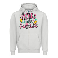 Dove Grey little miss preschool Zipper Hoodie - Zillion Design Studio