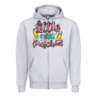 Heather Grey little miss preschool Zipper Hoodie - Zillion Design Studio