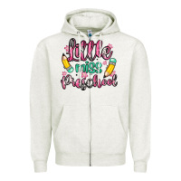 Oatmeal Heather little miss preschool Zipper Hoodie - Zillion Design Studio