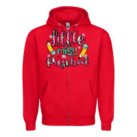 Red little miss preschool Zipper Hoodie - Zillion Design Studio