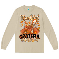 Mushroom Thankful grateful and Blessed black baby girl Long Sleeve Tee - RanaPortraitStore
