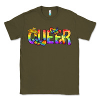 Army Green queer pride lgbtq Classic Tee - texasbilliewilder
