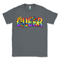 Charcoal Heather queer pride lgbtq Classic Tee - texasbilliewilder