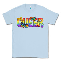 Dusty Blue queer pride lgbtq Classic Tee - texasbilliewilder