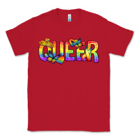 Red queer pride lgbtq Classic Tee - texasbilliewilder