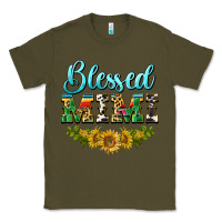 Army Green blessed mimi Classic Tee - BarkalooDesign