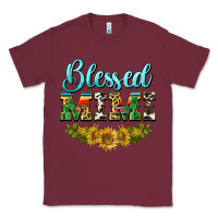 Burgundy blessed mimi Classic Tee - BarkalooDesign