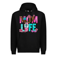 Black mom life Premium Hoodie - AdoDesignShop