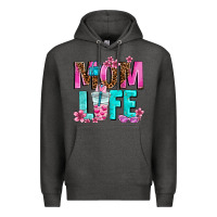 Charcoal Heather mom life Premium Hoodie - AdoDesignShop