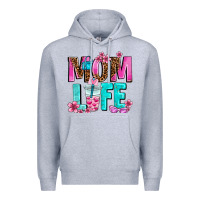 Heather Grey mom life Premium Hoodie - AdoDesignShop