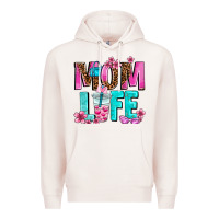 Pale Pink mom life Premium Hoodie - AdoDesignShop