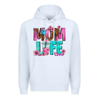 White mom life Premium Hoodie - AdoDesignShop